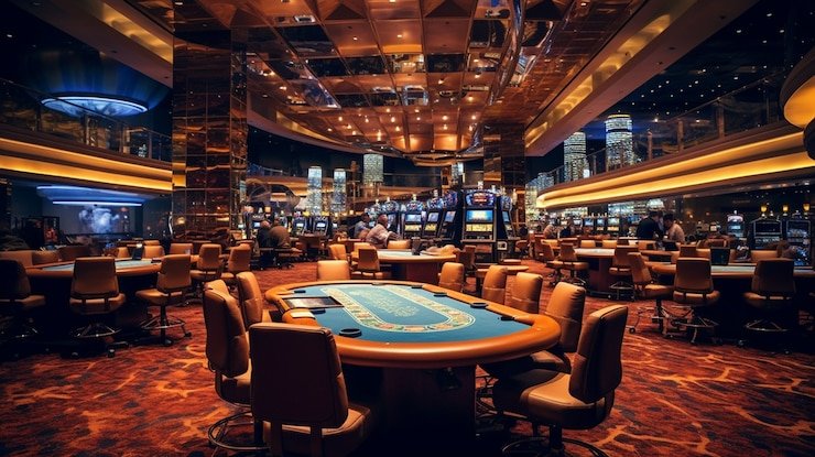 Pengguna menikmati permainan Live Casino blackjack melalui smartphone dengan antarmuka modern